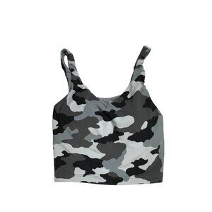 Offline By Aerie Black/Gray Camo Cropped Tank Size Small